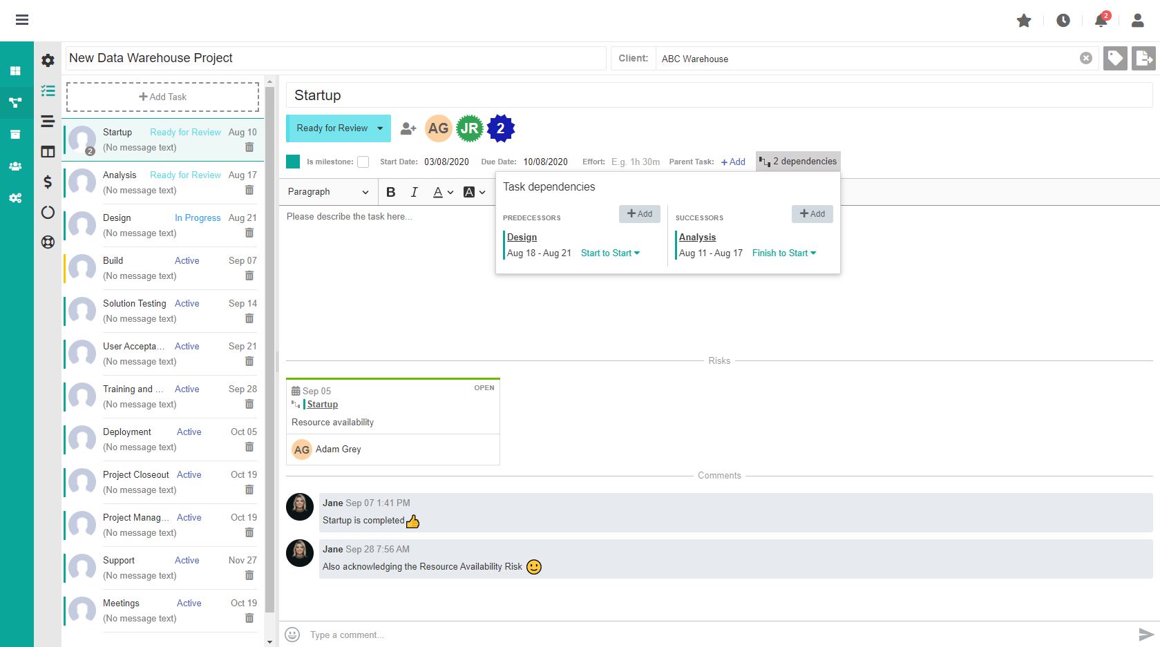 Control Budgets & Resources