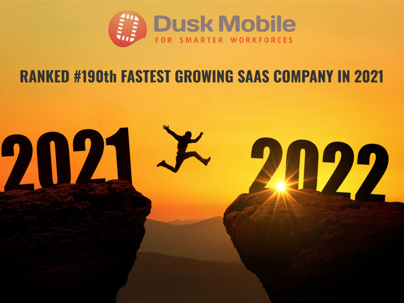 Dusk Mobile - Fastest Growing SaaS Company 2021 Announcement - Web