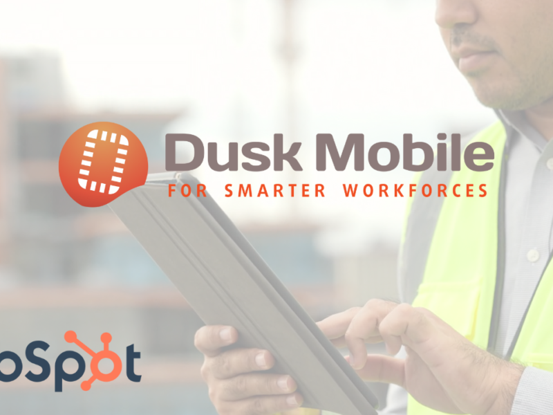 Dusk Mobile and HubSpot Custom Properties for Field Service Management