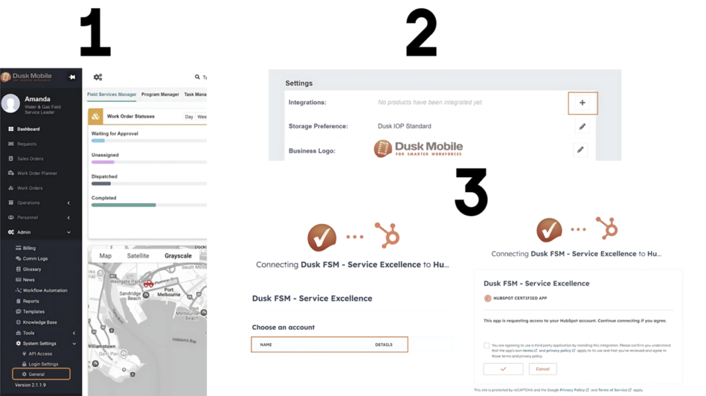 Connect HubSpot to an FSM Platform