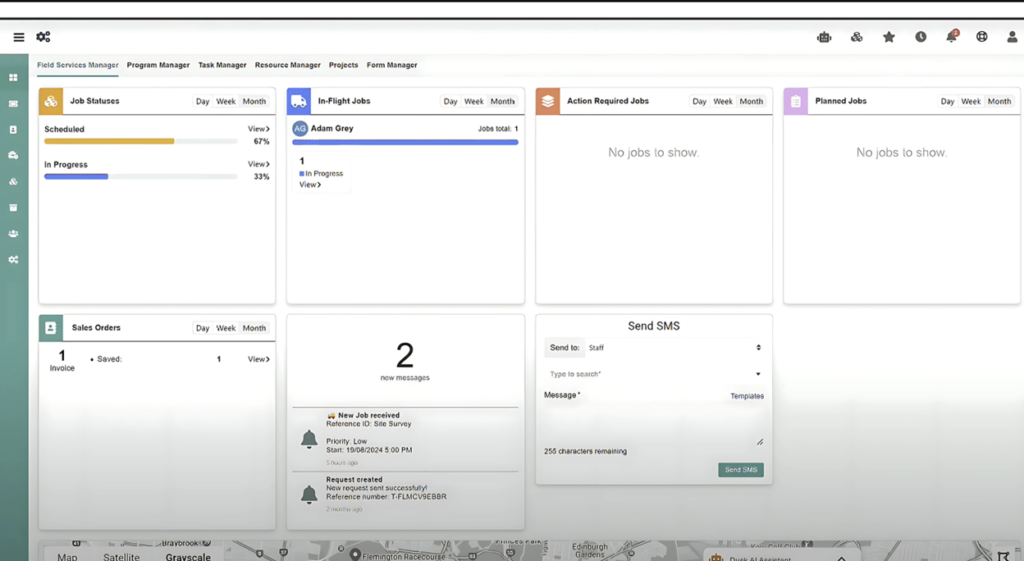 Field Service Management Dashboard