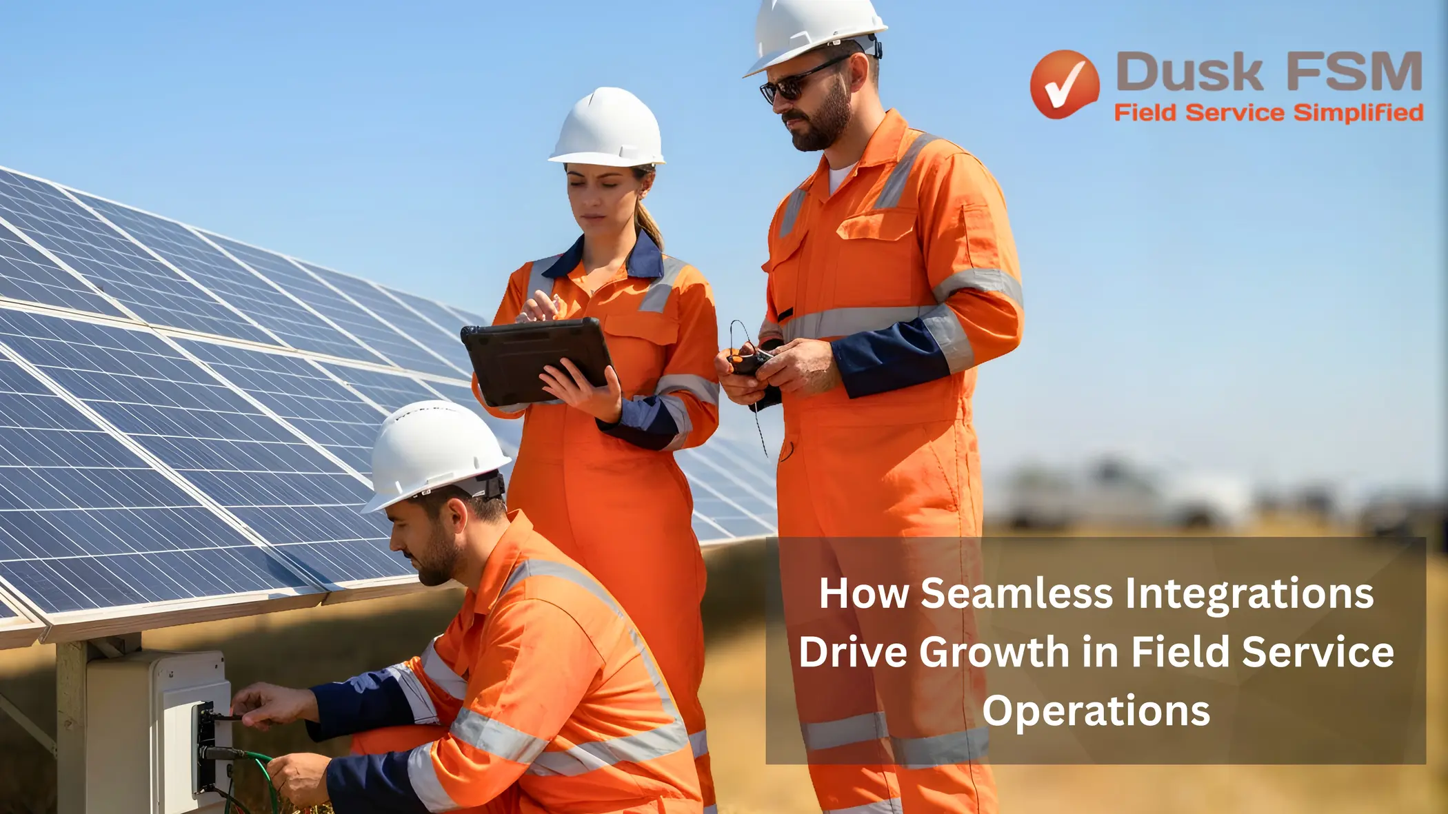 Field Technicians using digital tools