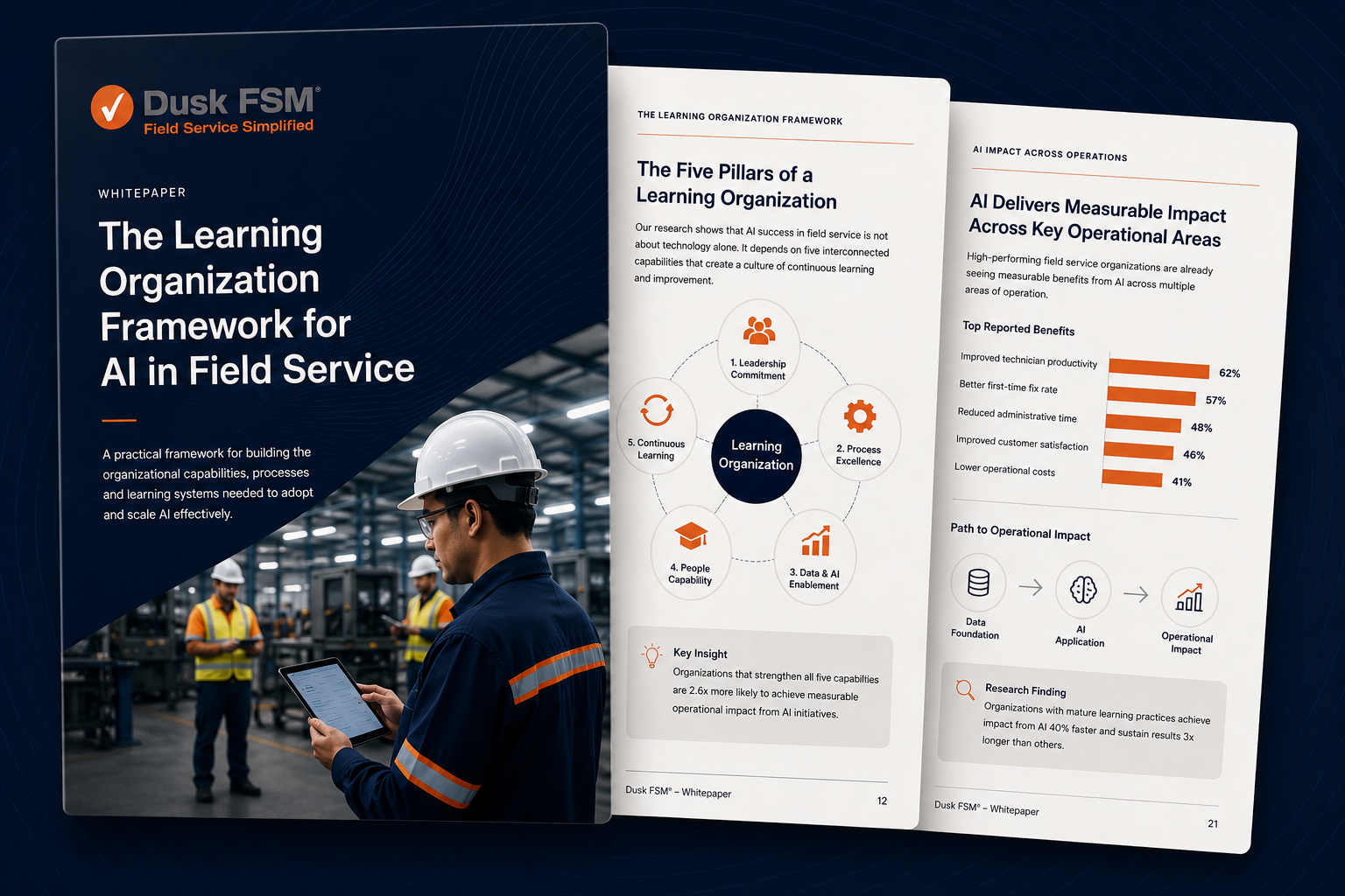 The Learning Organization Framework for AI in Field Service whitepaper